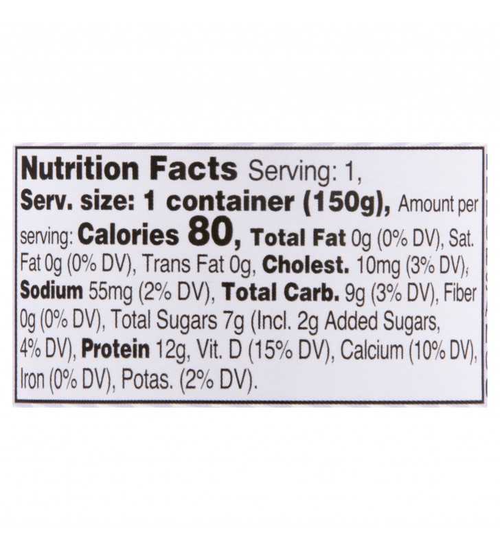 Great Value Light Greek Nonfat Yogurt Strawberry Nutrition Facts ...