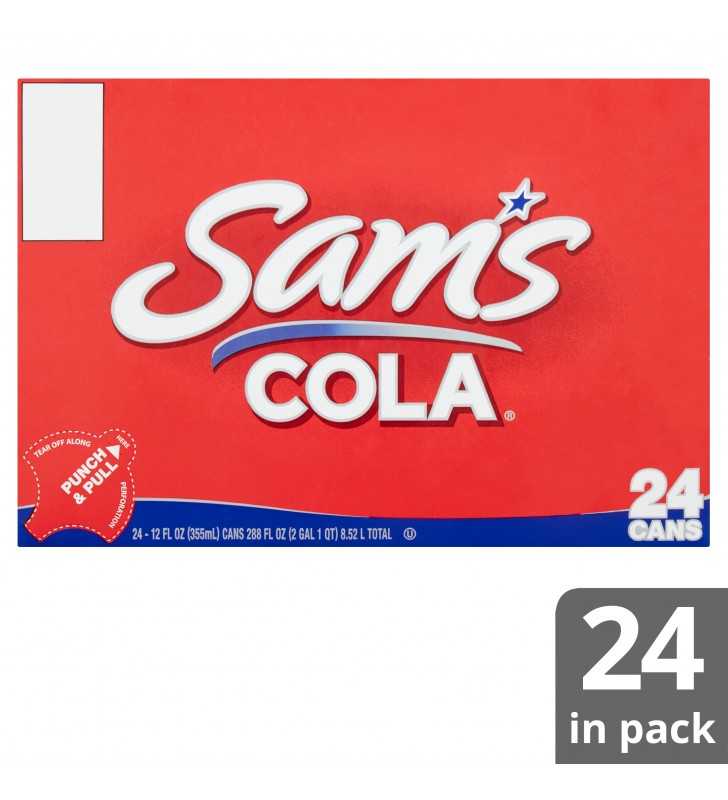 Sam's Cola Soda Pop, 12 fl oz, 12 Pack Cans