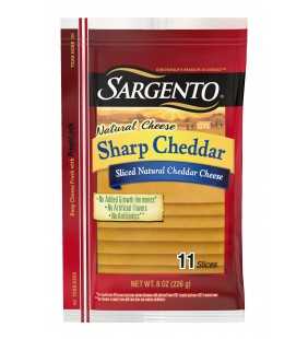 Sargento® Sliced Sharp Natural Cheddar Cheese, 11 slices