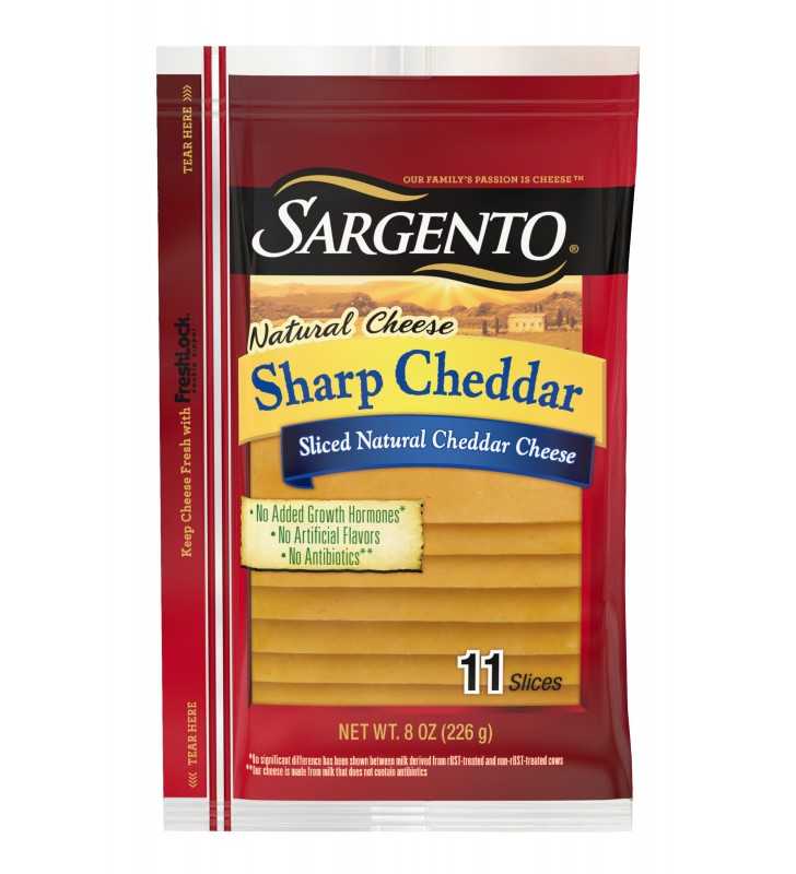 Sargento® Sliced Sharp Natural Cheddar Cheese, 11 Slices