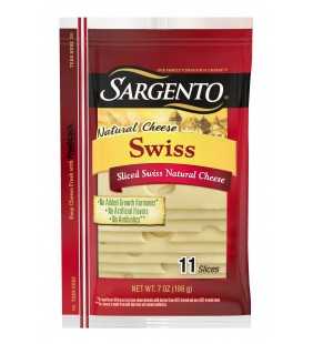 Sargento® Sliced Swiss Natural Cheese, 11 slices