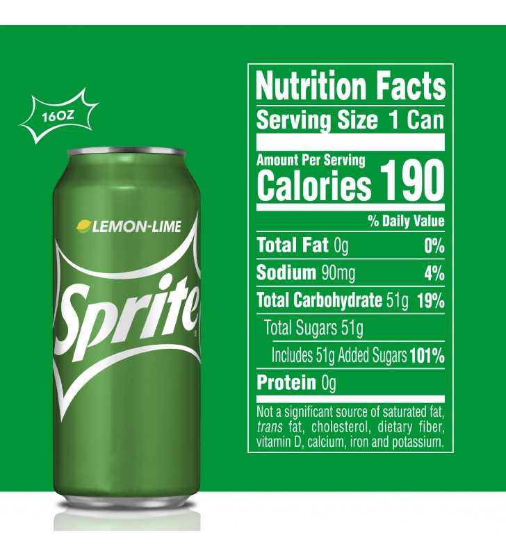 Sprite Lemon Lime Soda Soft Drink, 16 fl oz