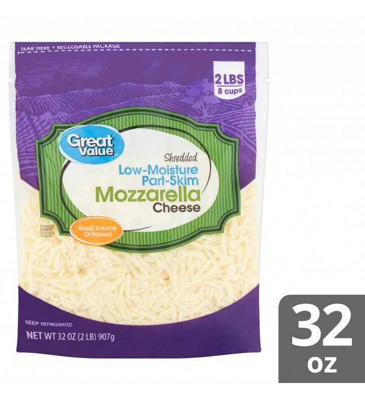 El Latino Shredded Mozzarella Cheese 32oz Plastic Bag Container