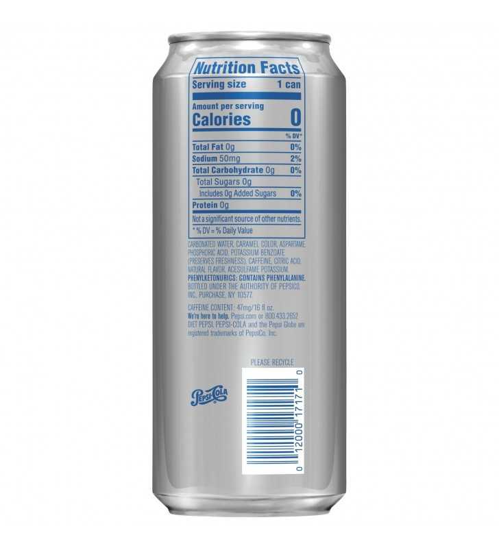 Pepsi Nutrition Facts 16 Oz | Blog Dandk