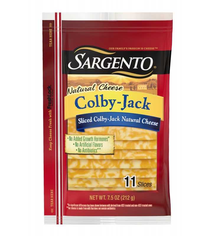 Sargento® Sliced Colby-Jack Natural Cheese, 11 slices