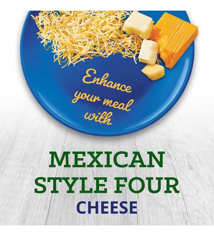 Kraft Mexican Style Four Cheese Blend Shredded Cheese, 16 Oz Bag