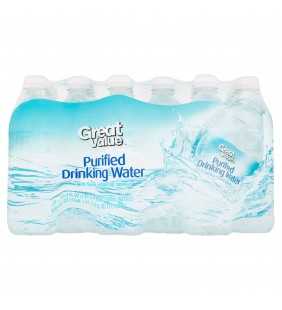 Great Value Purified Drinking Water, 16.9 Fl. Oz., 24 Count