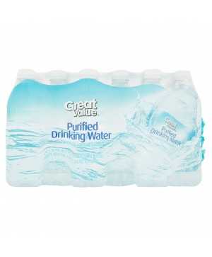 Great Value Purified Drinking Water, 16.9 Fl. Oz., 24 Count