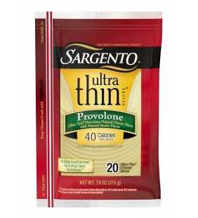 Sargento® Provolone Natural Cheese with Natural Smoke Flavor Ultra Thin® Slices, 20 slices