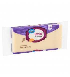 Great Value Swiss Cheese, 16 oz