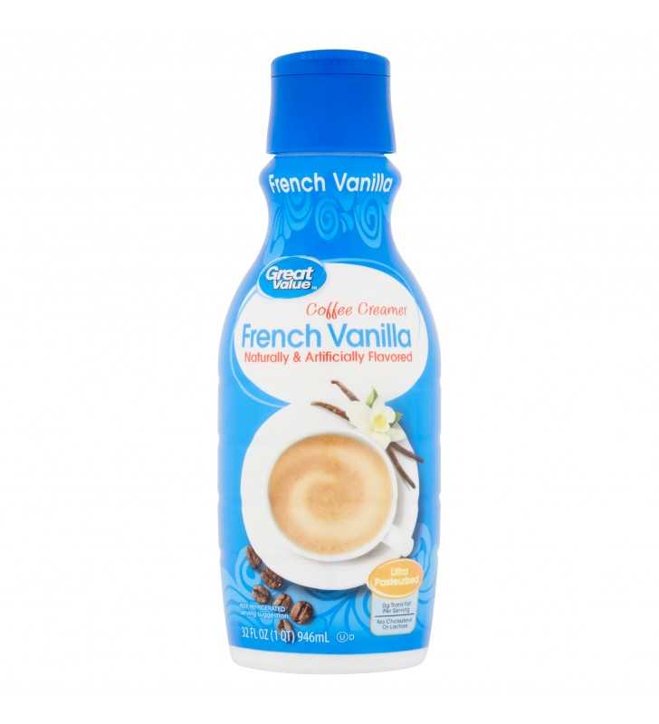 Great Value French Vanilla Coffee Creamer, 32 fl oz