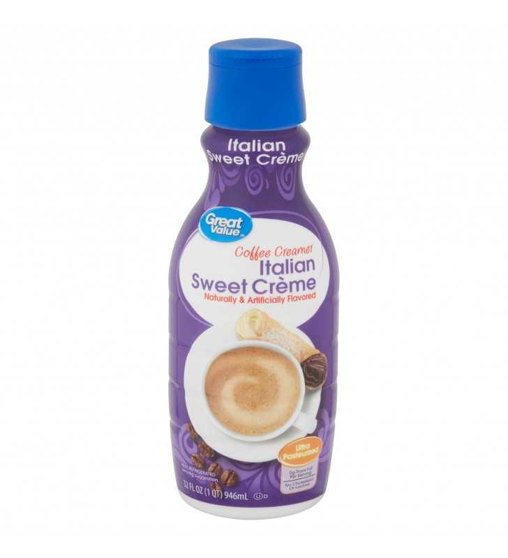Great Value Italian Sweet Creme Coffee Creamer, 32 fl oz
