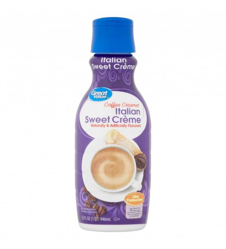 Great Value Italian Sweet Creme Coffee Creamer, 32 fl oz