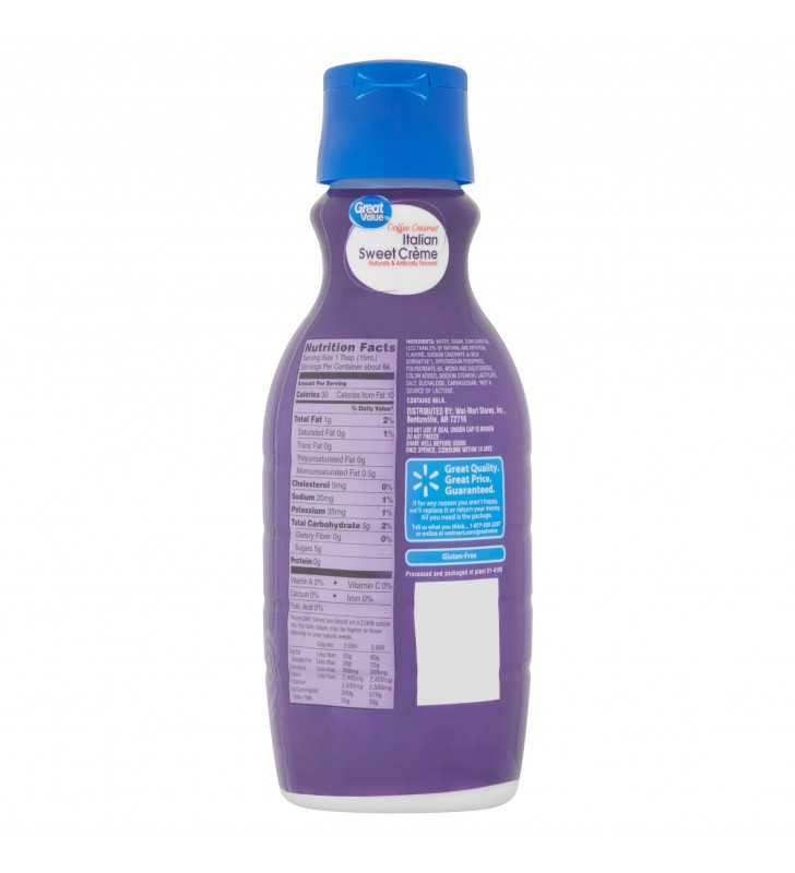 Great Value Italian Sweet Creme Coffee Creamer, 32 fl oz