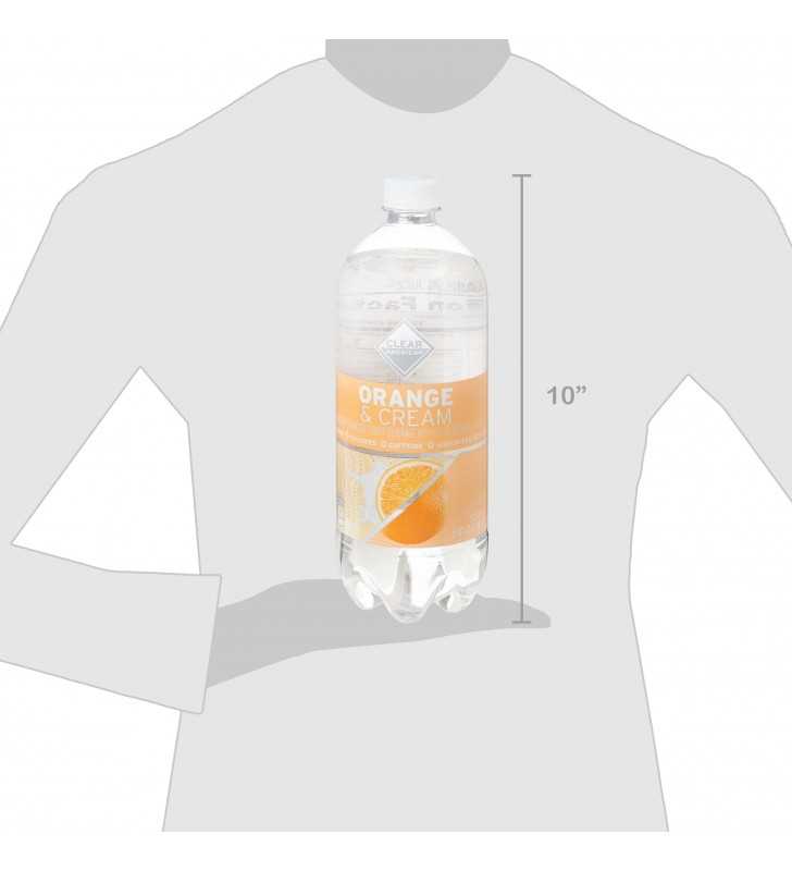 Clear American Sparkling Water, Orange & Cream, 33.8 fl oz 