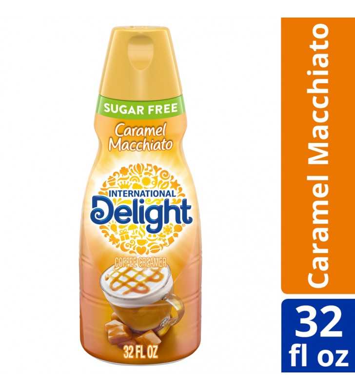 International Delight Sugar-Free Caramel Macchiato Coffee Creamer, Quart