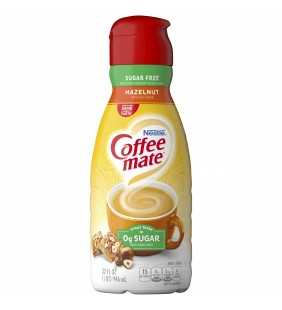 COFFEE MATE Sugar Free Hazelnut Liquid Coffee Creamer 32 Fl. Oz. Bottle | Non-dairy, Lactose-Free Creamer 32 fl oz.