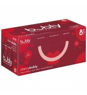 bubly Sparkling Water, Cherry, 12 oz Cans., 8 Count