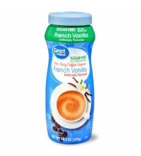 Great Value Sugar-Free French Vanilla Non-Dairy Coffee Creamer, 10.2 oz