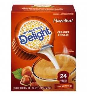 International Delight Hazelnut Coffee Creamer Singles, 24 Count