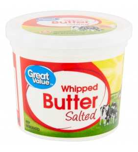 Great Value Salted Whipped Butter, 8 oz