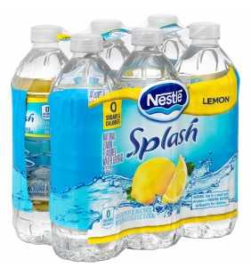 Nestle Splash Lemon Flavored Water, 16.9 Fl. Oz., 6 Count