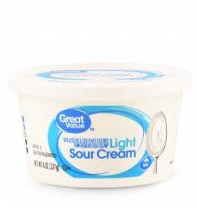 Great Value Light Sour Cream, 8 oz