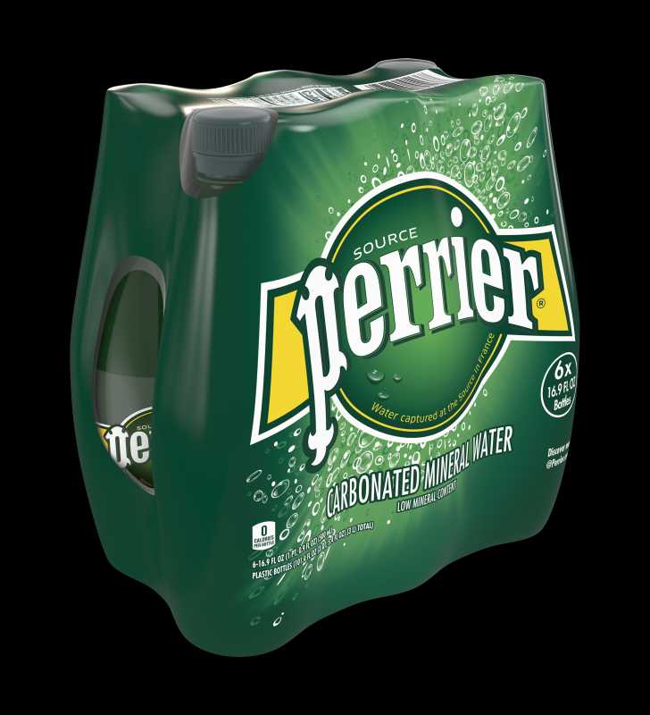 Perrier Carbonated Mineral Water 16 9 Fl Oz Plastic Bottles 6 Count