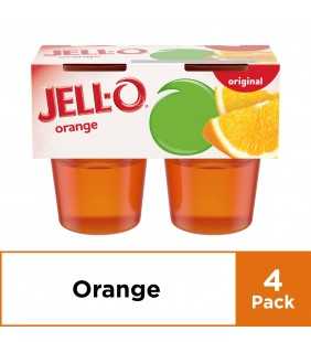 Jell-O Ready to Eat Orange Gelatin, 4 ct - 13.5 oz Package