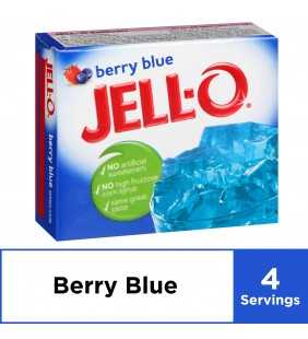 Jell-O Berry Blue Instant Gelatin Mix, 3 oz Box