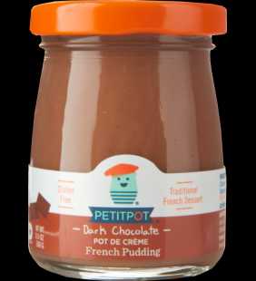 Petit Pot Traditional French Pudding - Dark Chocolate - Glass Cups 3.5 oz