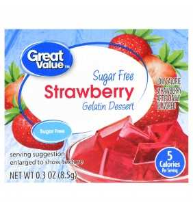 Great Value Sugar Free Gelatin, Strawberry
