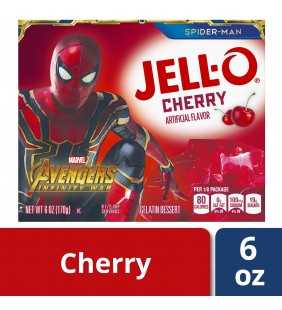 Jell-O Cherry Instant Gelatin Mix, 6 oz Box