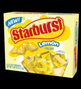 Starburst Lemon Gelatin, 6 serve
