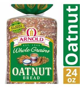 Arnold Whole Grains Oatnut Bread, Baked with Simple Ingredients & Real Hazelnuts, 24 oz