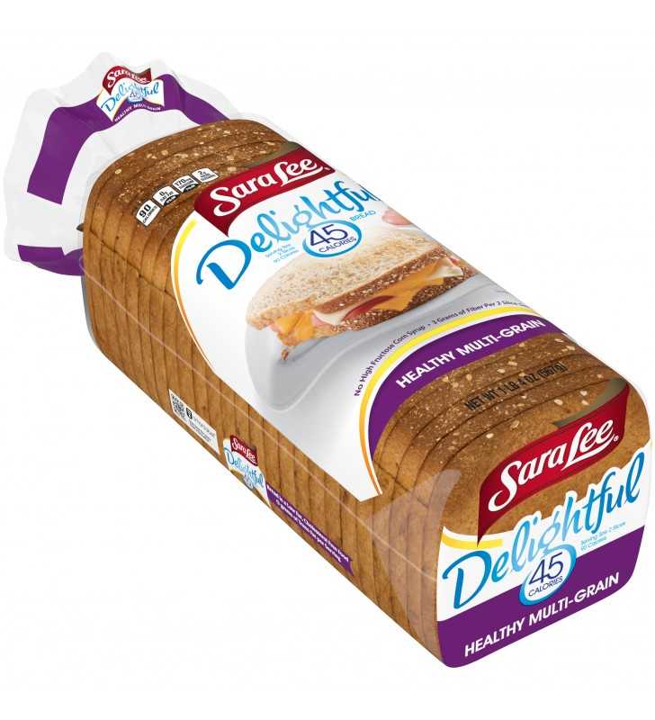 Sara Lee Delightful Healthy Multi-Grain Bread, with Fiber & 45 Calories ...