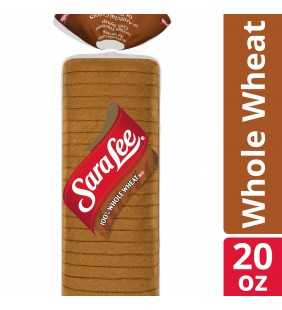 Sara Lee 100% Whole Wheat Bread, Made with Whole Grains, 22 slices, 20 oz