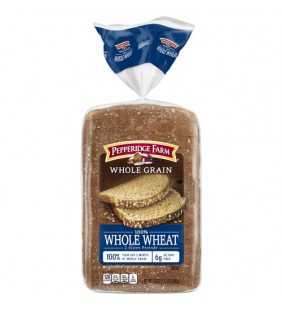 Pepperidge Farm Whole Grain 100% Whole Wheat Bread, 24 oz. Bag