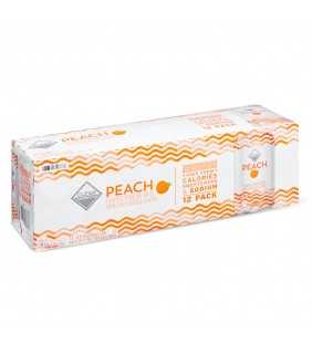Clear American Peach Unsweetened Sparkling Water, 12 fl oz, 12 Count