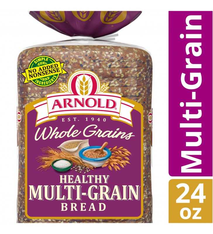 Arnold Whole Grains Healthy Multi-Grain Bread, Baked With Simple ...