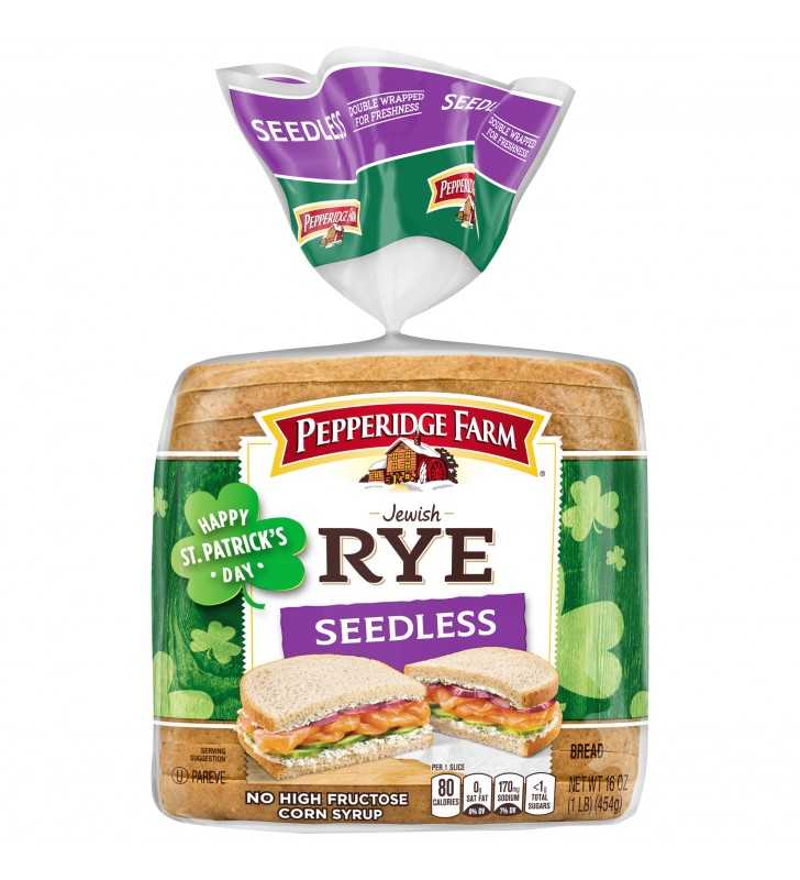 Pepperidge Farm Jewish Rye Seedless Bread, 16 Oz. Bag