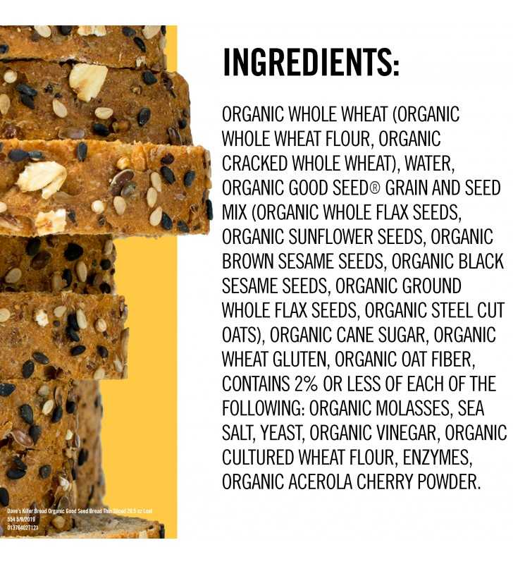 Dave's Killer Bread® Thin-Sliced Good Seed® Organic Bread 20.5 oz. Loaf