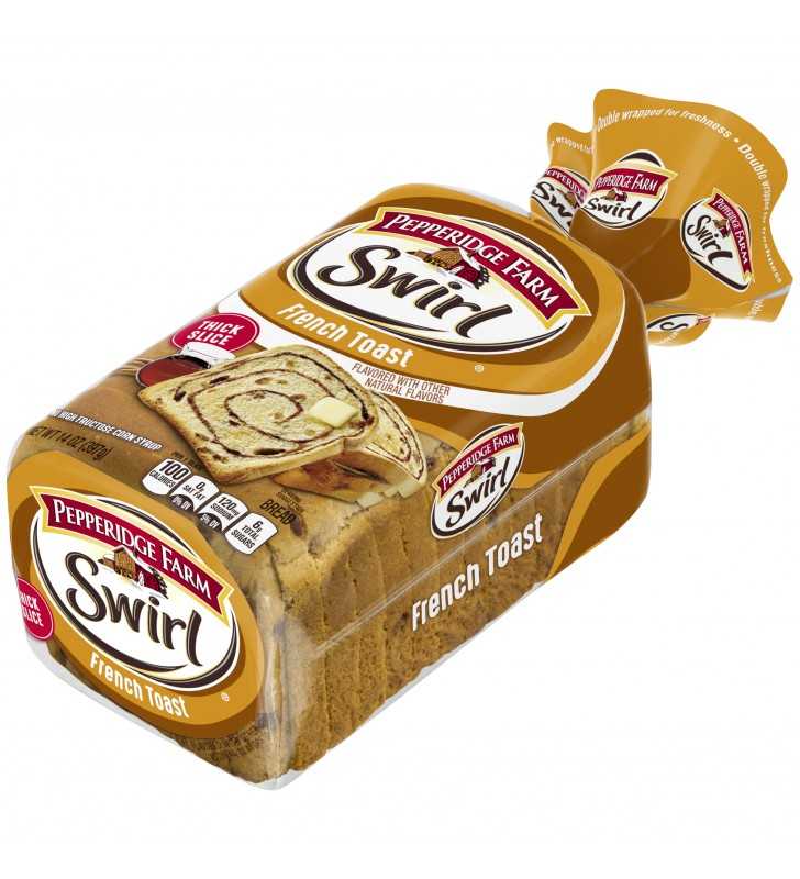 Pepperidge Farm Swirl French Toast Breakfast Bread 14 Oz Loaf 0440