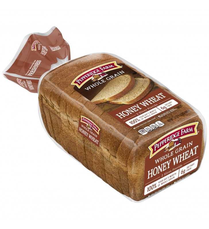 Pepperidge Farm Whole Grain Honey Wheat Bread, 24 Oz. Loaf, Multi-Grain &  Whole Wheat Bread