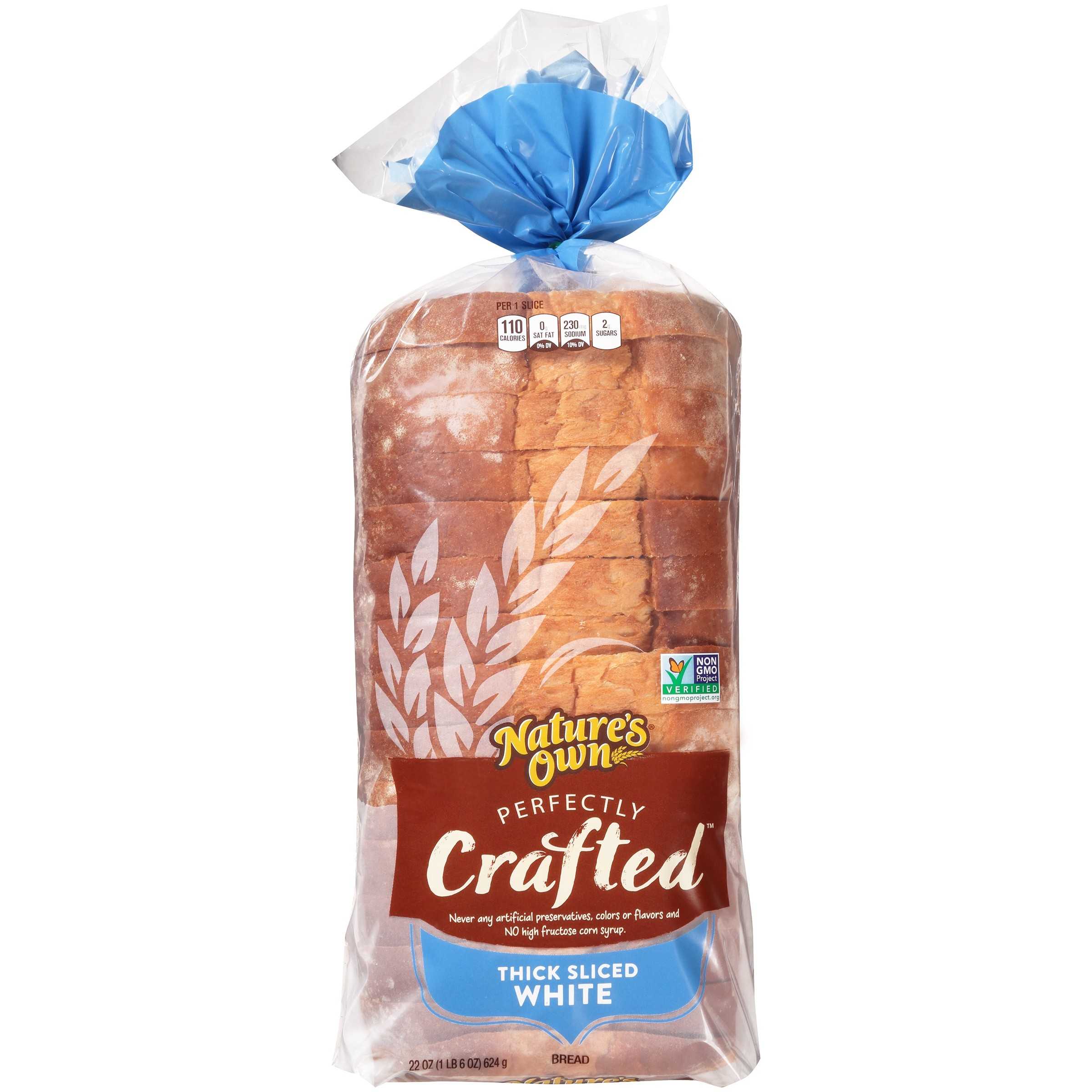 Nature's Own® Perfectly Crafted™ Thick Sliced White Bread 22 oz. Bag