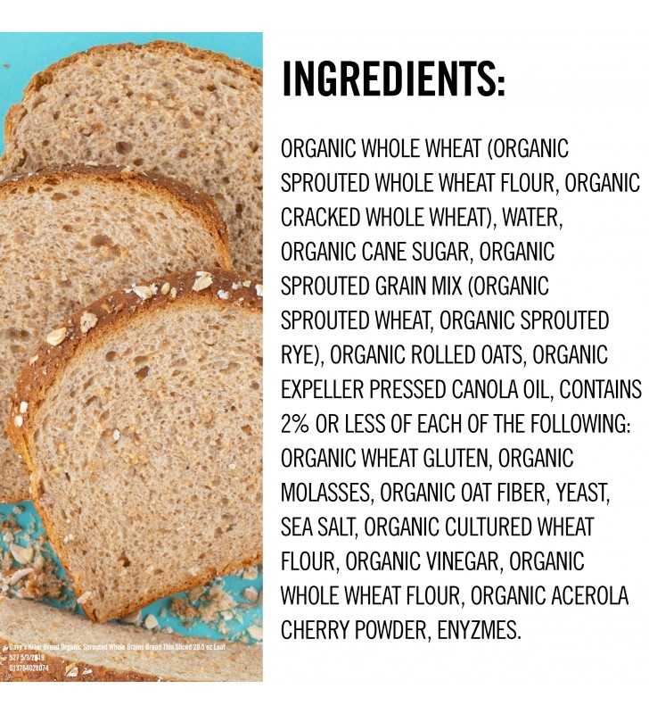 Dave's Killer Bread® Sprouted Whole Grains Thin Sliced Organic Bread 20.5 oz. Loaf