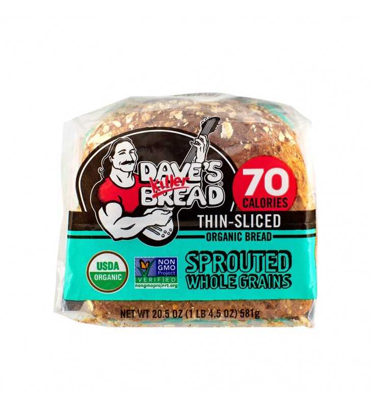 Dave's Killer Bread® Sprouted Whole Grains Thin Sliced Organic Bread 20.5 oz. Loaf