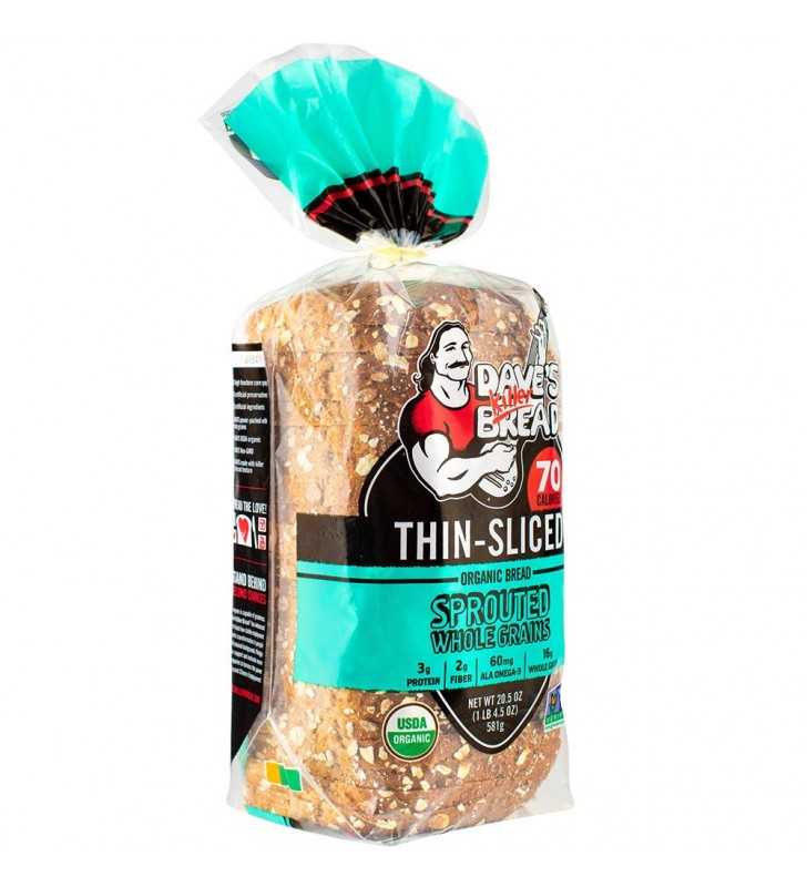 Dave's Killer Bread® Sprouted Whole Grains Thin Sliced Organic Bread 20.5 oz. Loaf