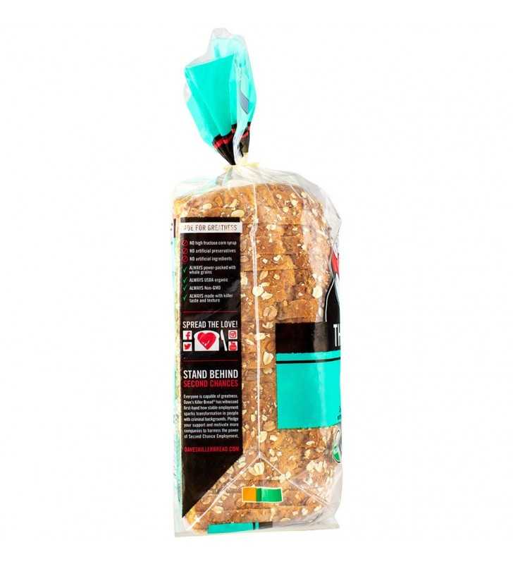 Dave's Killer Bread® Sprouted Whole Grains Thin Sliced Organic Bread 20.5 oz. Loaf