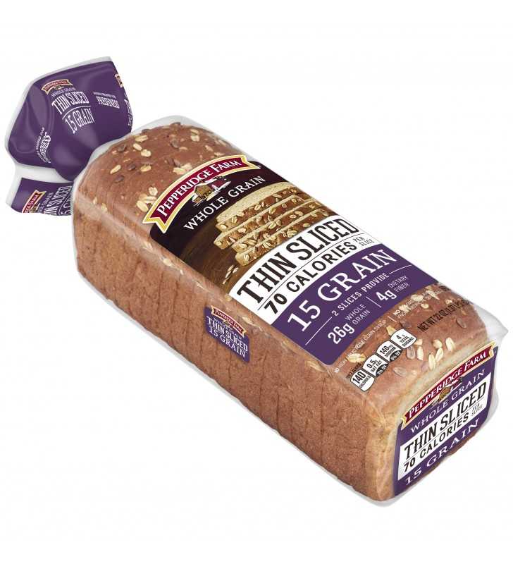 Pepperidge Farm Whole Grain Thin Sliced 15 Grain Bread, 22 Oz. Bag